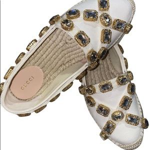 Gucci White Espadrilles